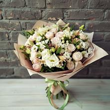 Букет цветов из:  Альстромерии, Розы и Хризантемы #REPLACE_PRED# Ухолово