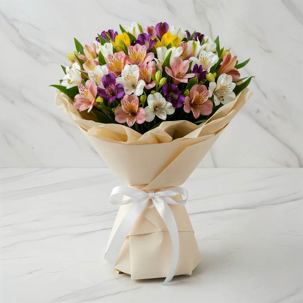 Букет цветов из: Альстромерии в Ухолово