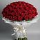 Букет 101 Красная роза Блэк Мэджик в Ухолово