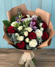 Букет цветов из:  Розы и Альстромерии в Ухолово