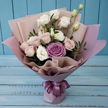 Букет цветов из:  Розы и Лизиантусы в Ухолово