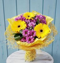 Букет цветов из:  Хризантемы и Герберы в Ухолово