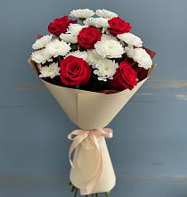 Букет цветов из:  Розы и Хризантемы в Ухолово