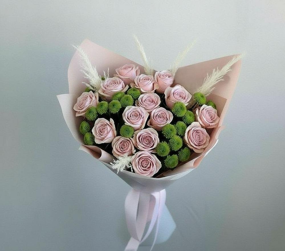 Букет цветов из: Розы и Хризантемы в Ухолово