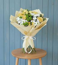 Букет цветов из:  Хризантемы и Розы в Ухолово