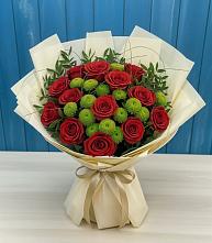 Букет цветов из:  Розы и Хризантемы в Ухолово