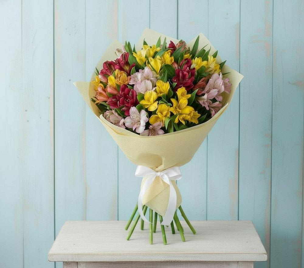 Букет цветов из: Альстромерии в Ухолово