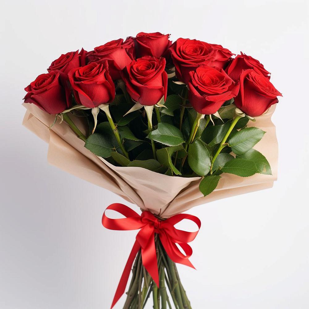 Букет 11 Красных роз Эдлесс Лав в Ухолово